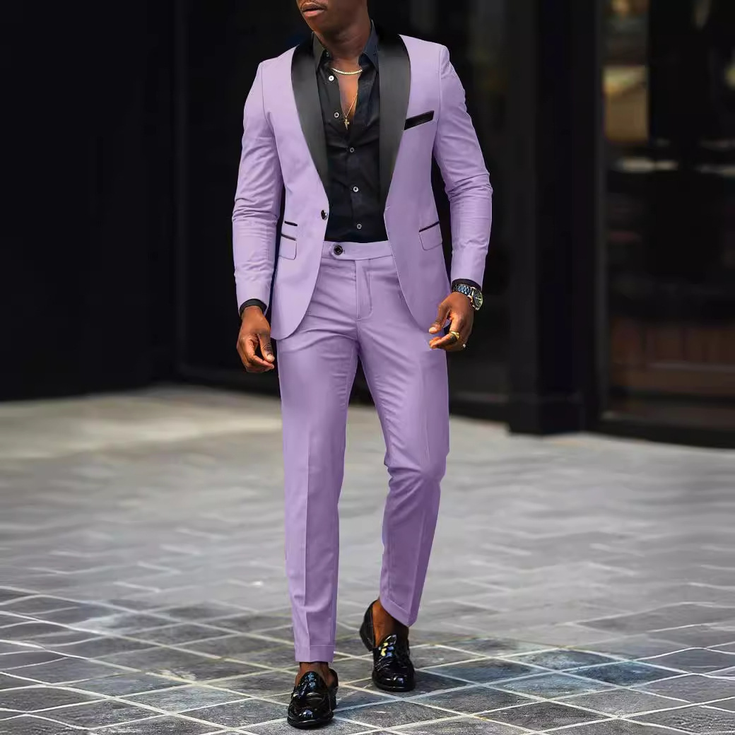 Men's Business Casual Suit Coat Trouser Suit - Image 9