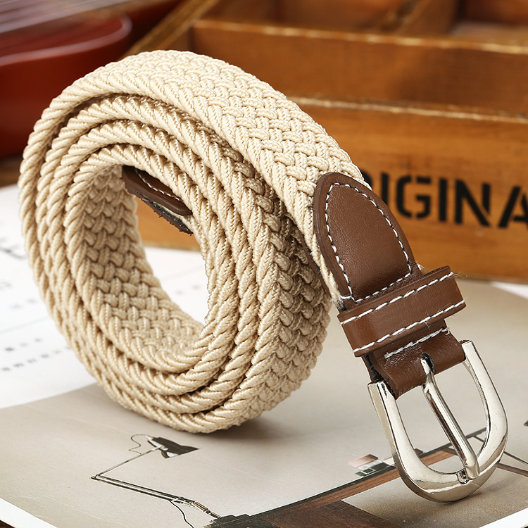 Elastic Woven Fashion Casual Canvas Belt