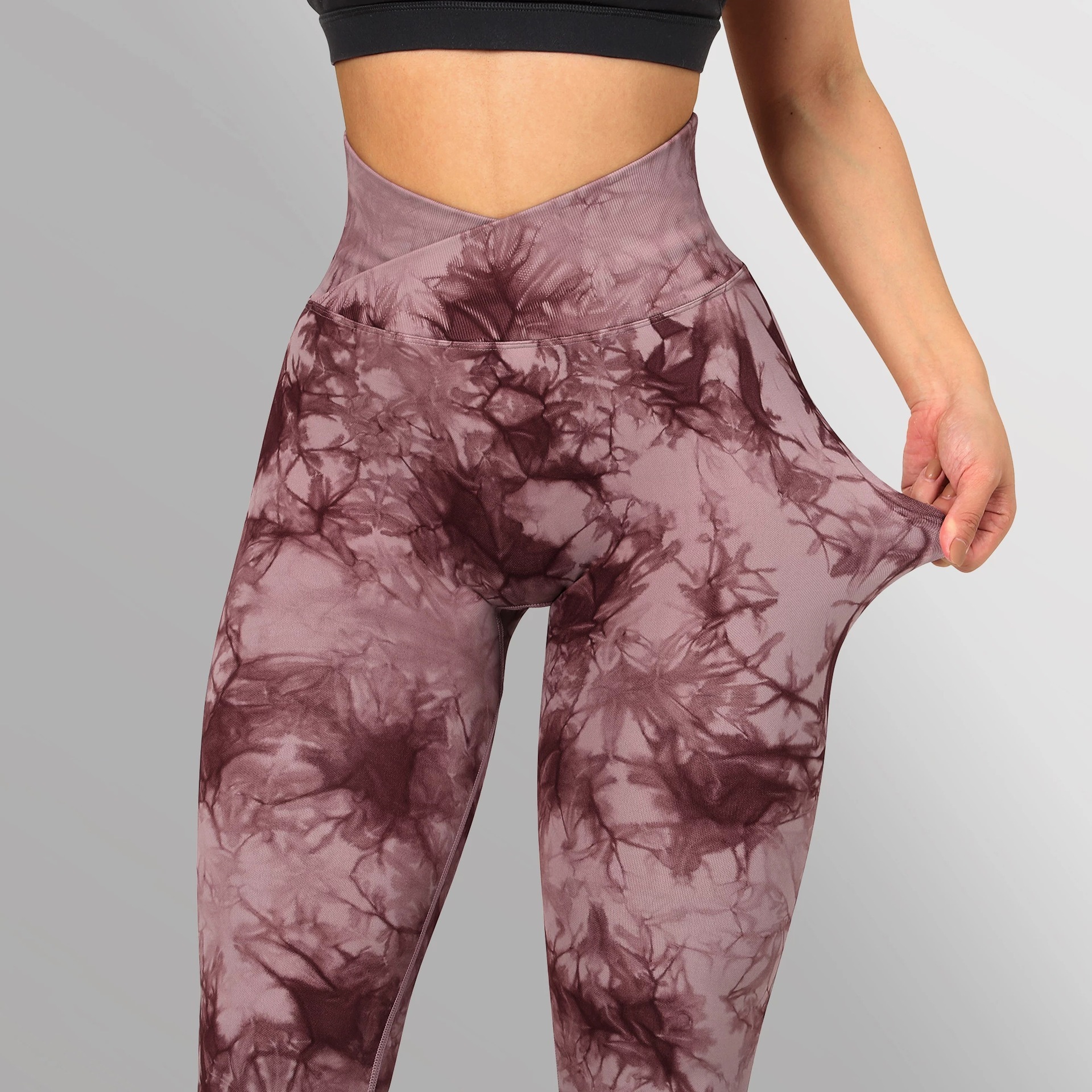 Seamless Tie Dye Leggings - Image 2