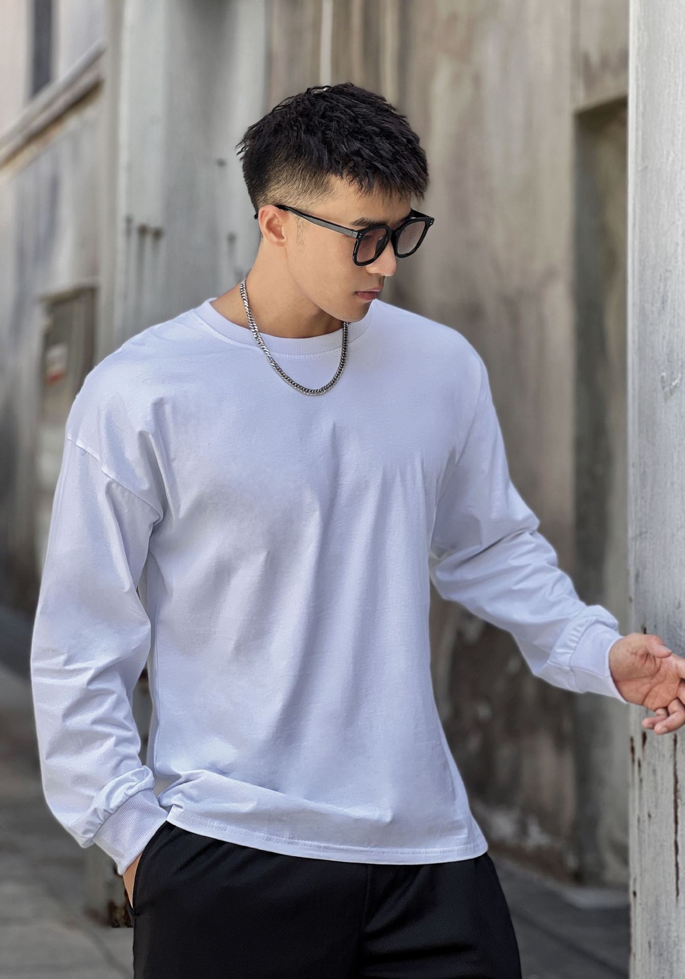Loose Long Sleeve Thin Pullover Hoodie - Image 7