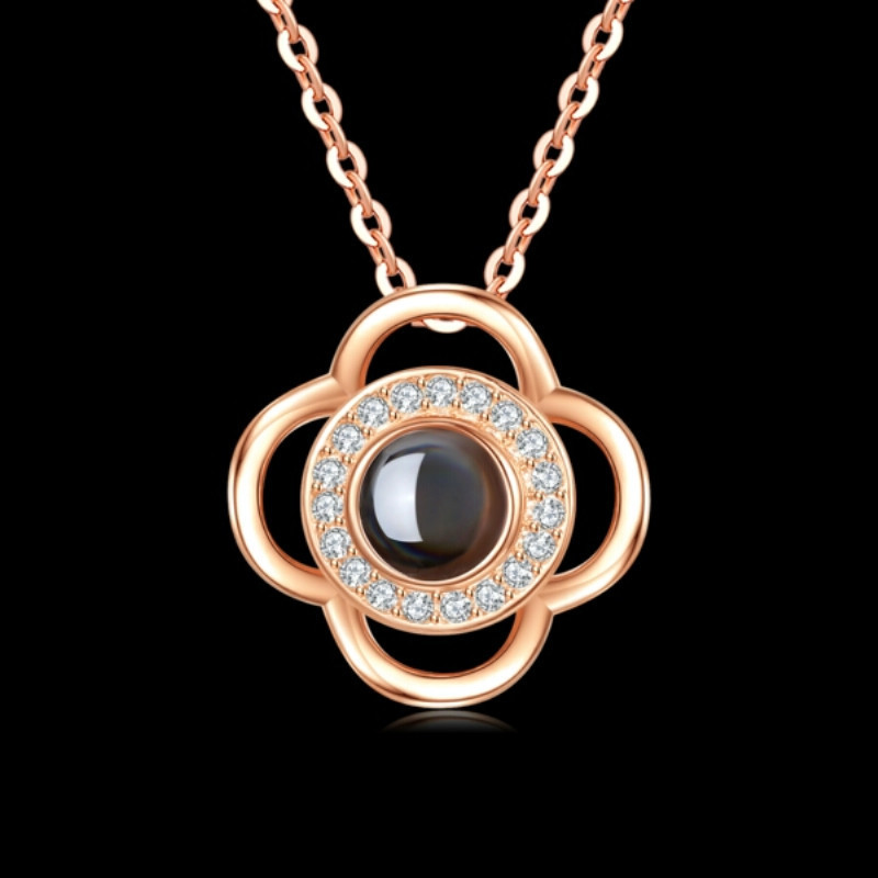Metal Rose Projection Necklace Gift Box - Image 3