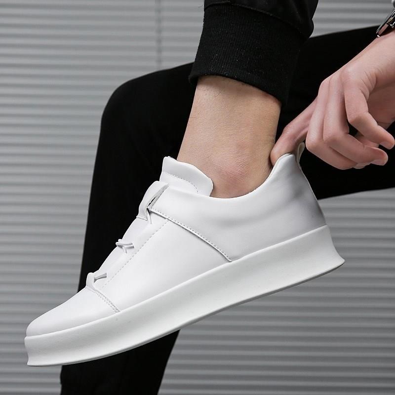 Men Leather Loafers Slip On Shoes