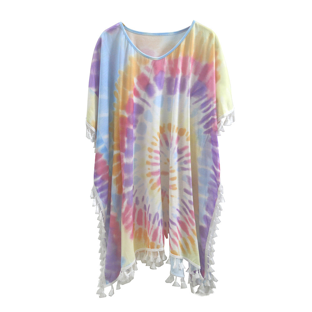 Tie-dye Tassel Beach Cover-up - Image 4