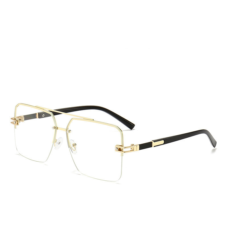 Fashionable Large-Frame Double-Beam Sunglasses - Image 4