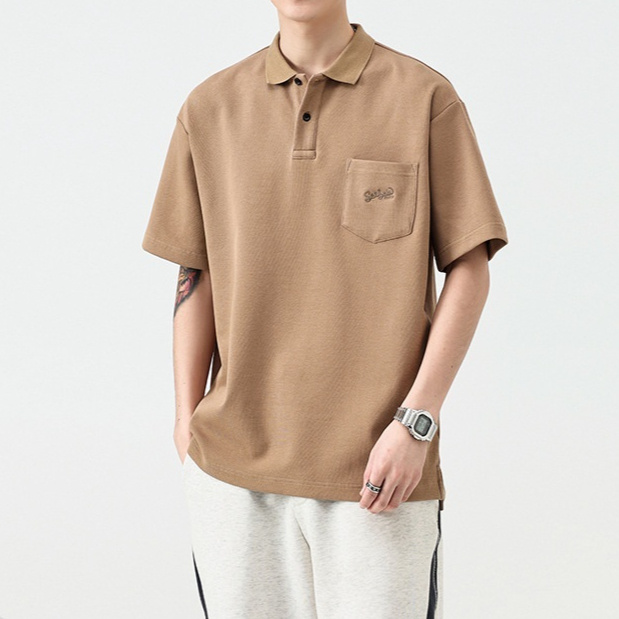 Retro Summer Breathable Lapel Polo Shirt