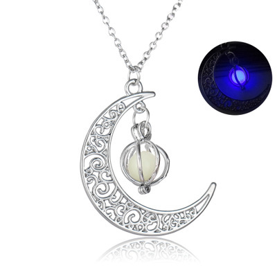 Moon Natural Glowing Stone Healing Necklace - Image 10