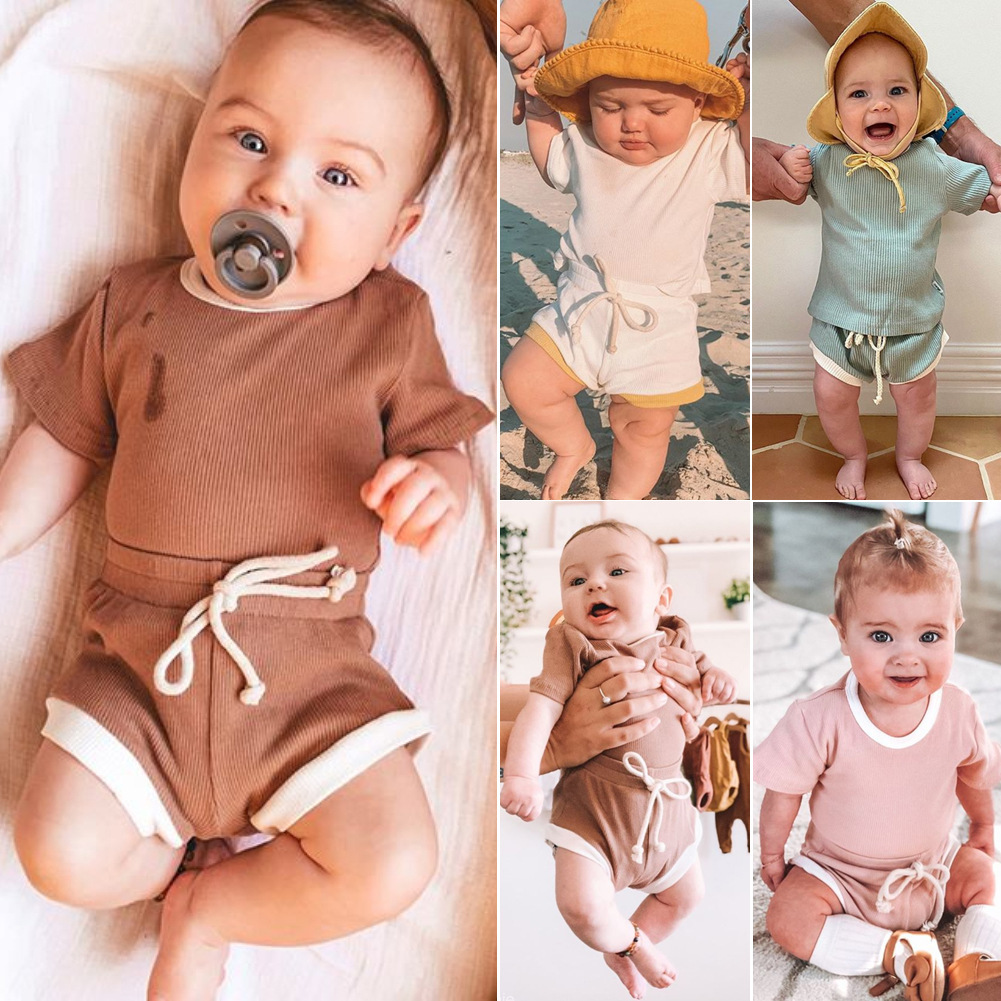 Infant Baby Summer Two-Piece Explosion Shorts