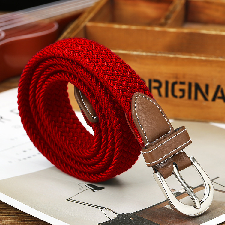 Elastic Woven Fashion Casual Canvas Belt - Image 2