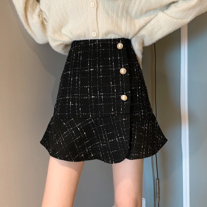 Ruffled Fishtail Skirt
