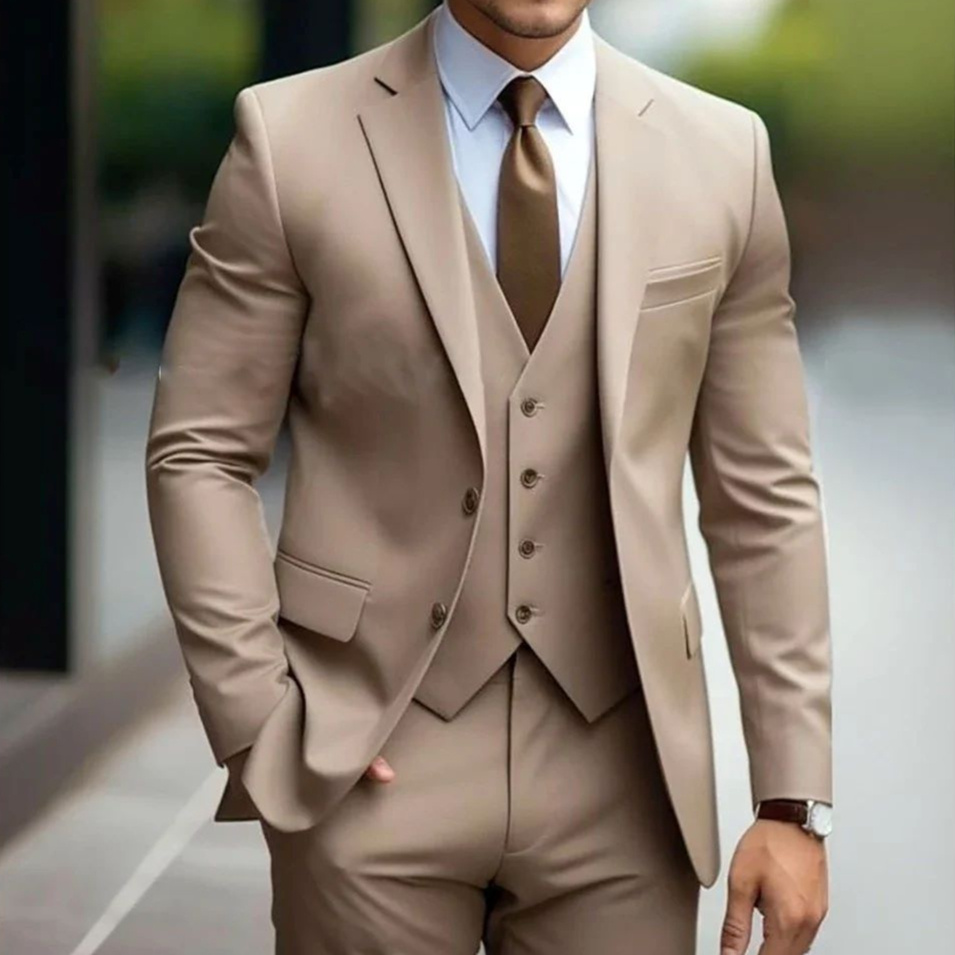 Casual Men's Three-piece Business Suit