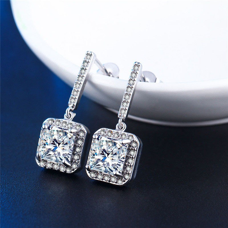 Luxury Zircon Stud Earrings
