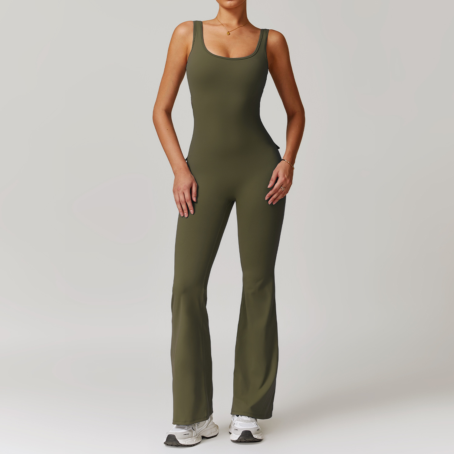 Hollow-out Beauty Back Yoga Jumpsuit