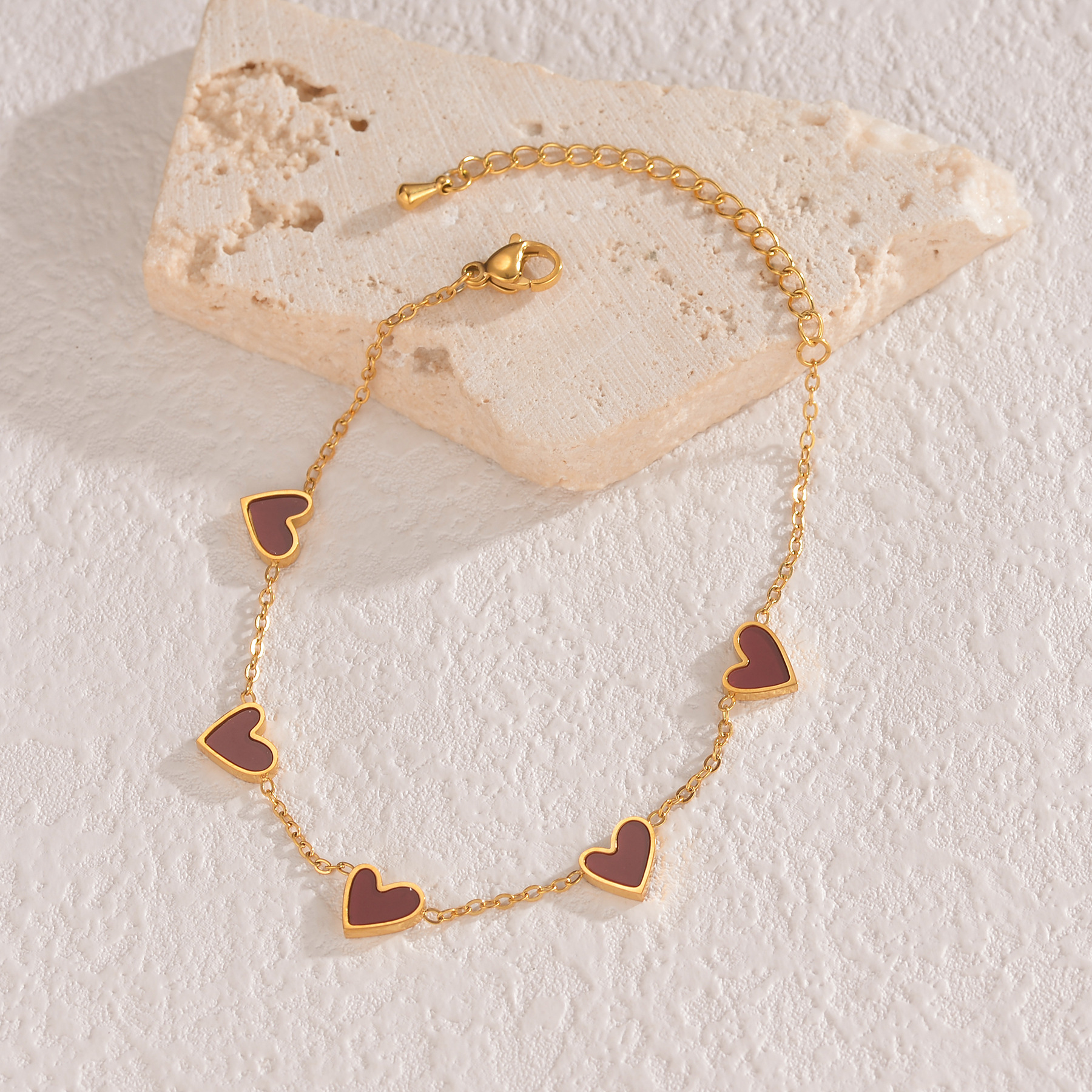 Stainless Steel Dripping Heart Bracelet - Image 7