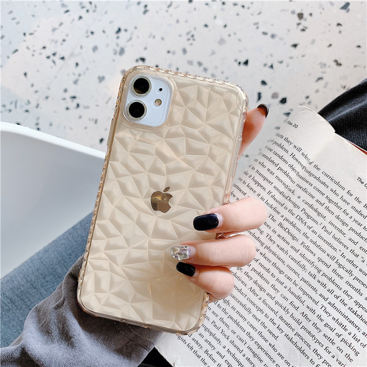Transparent Diamond Pattern Phone Case - Image 2