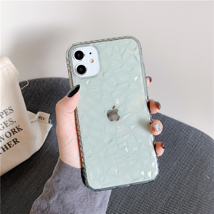 Transparent Diamond Pattern Phone Case - Image 3