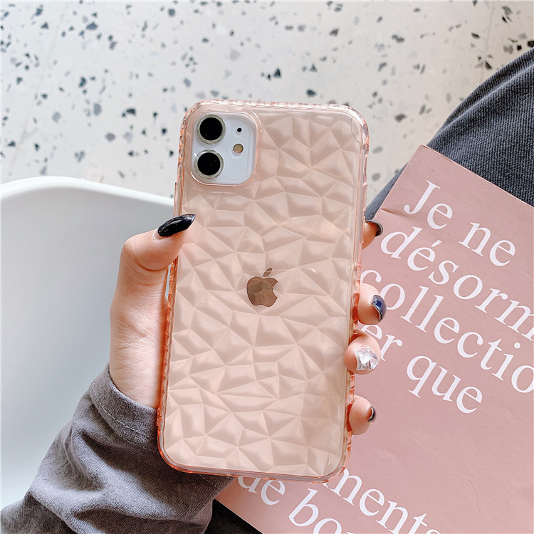 Transparent Diamond Pattern Phone Case - Image 5