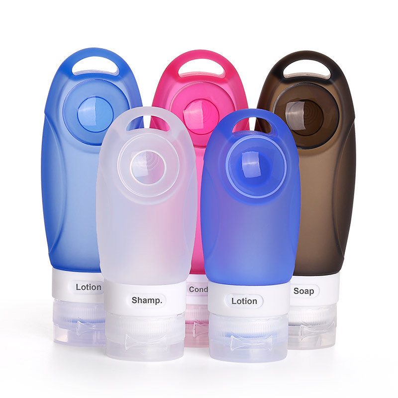 Travel Toiletry Set With Silicone Storage And Bottling