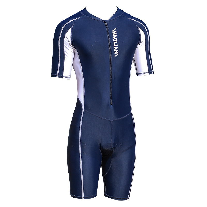 One-Piece Short-Sleeved Sports Surfing Swimsuit - Image 5