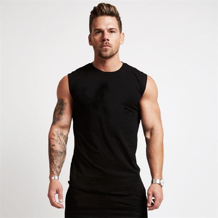 Gym Sleeveless Cotton Tank Top Vest for Men - Image 10