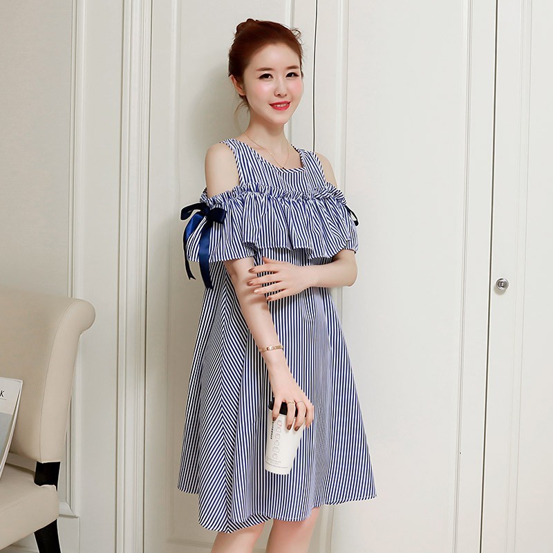 Summer Maternity Breastfeeding Skirt Dress - Image 3