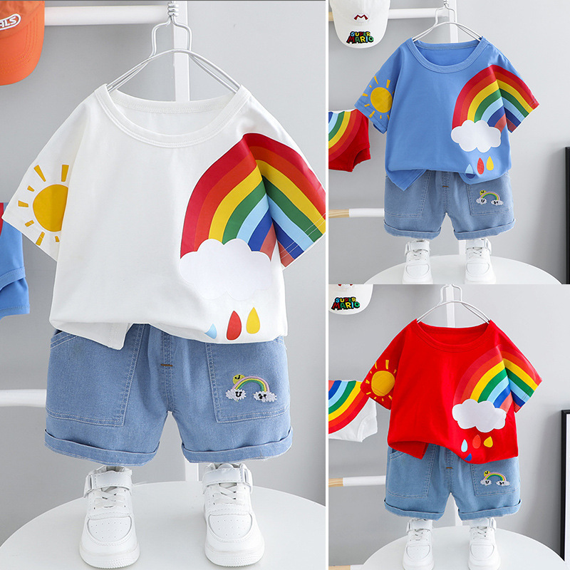 Baby Cloudy Rainbow Little Boy Clothes