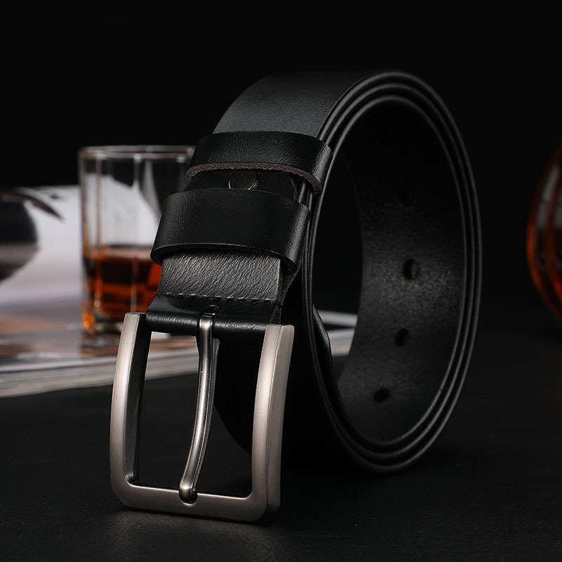Pin Buckle Cowhide Belt