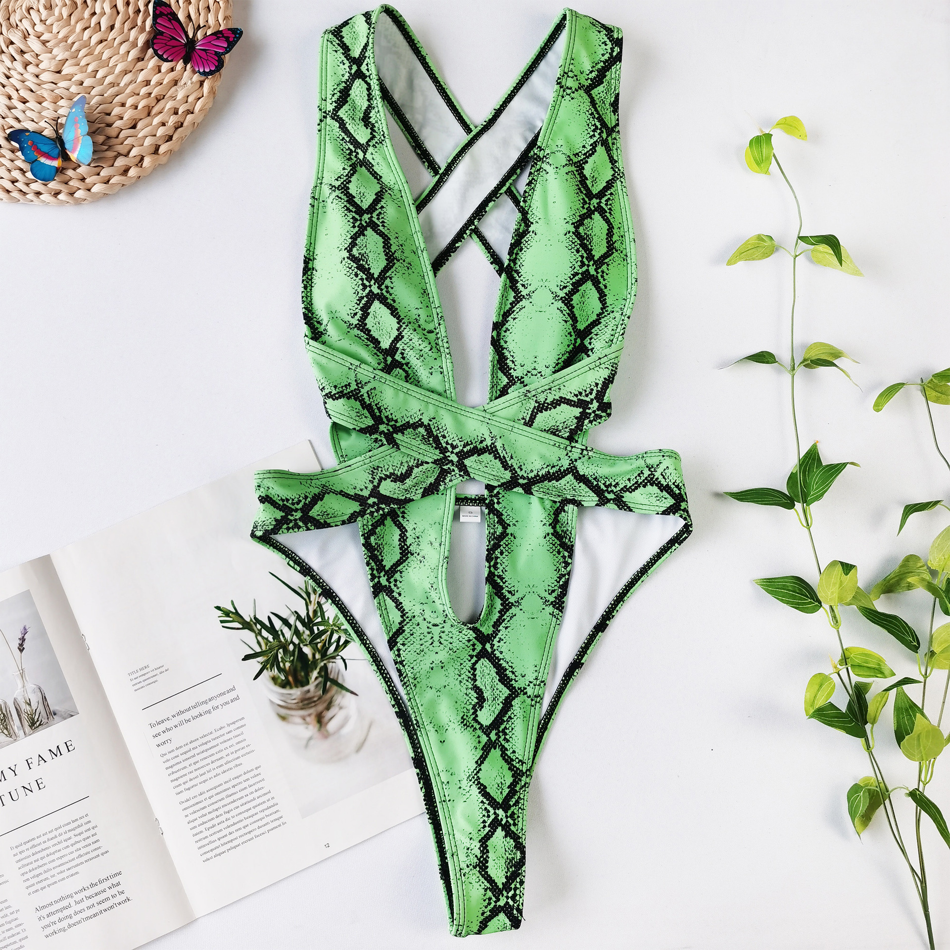 One Piece Bandage Sexy Bikini Swimsuit - Image 4