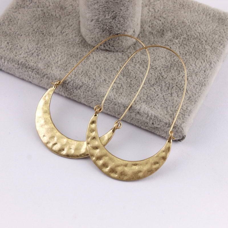 Moon Shape Colorful Acetate Acrylic Earrings - Image 5