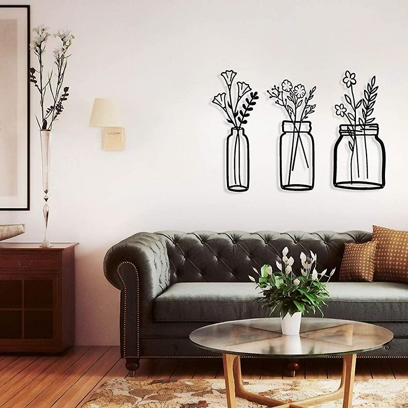 Flower Wall Hanging Silhouette Art