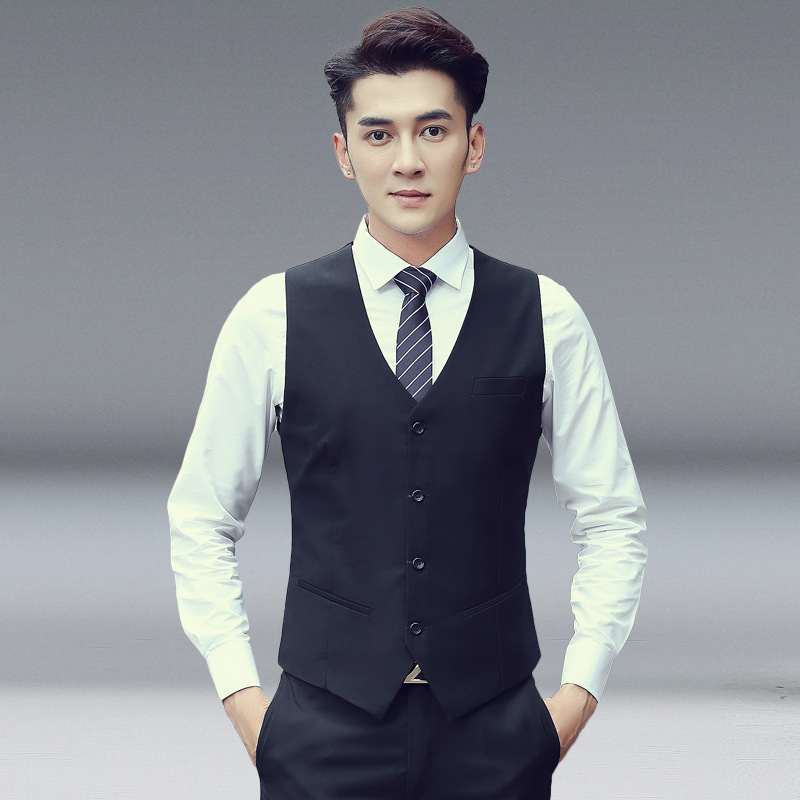 Men's Busseniss Work Vest Suit