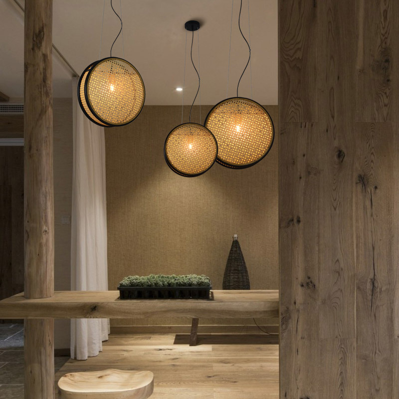 Creative Rattan Retro Lamps