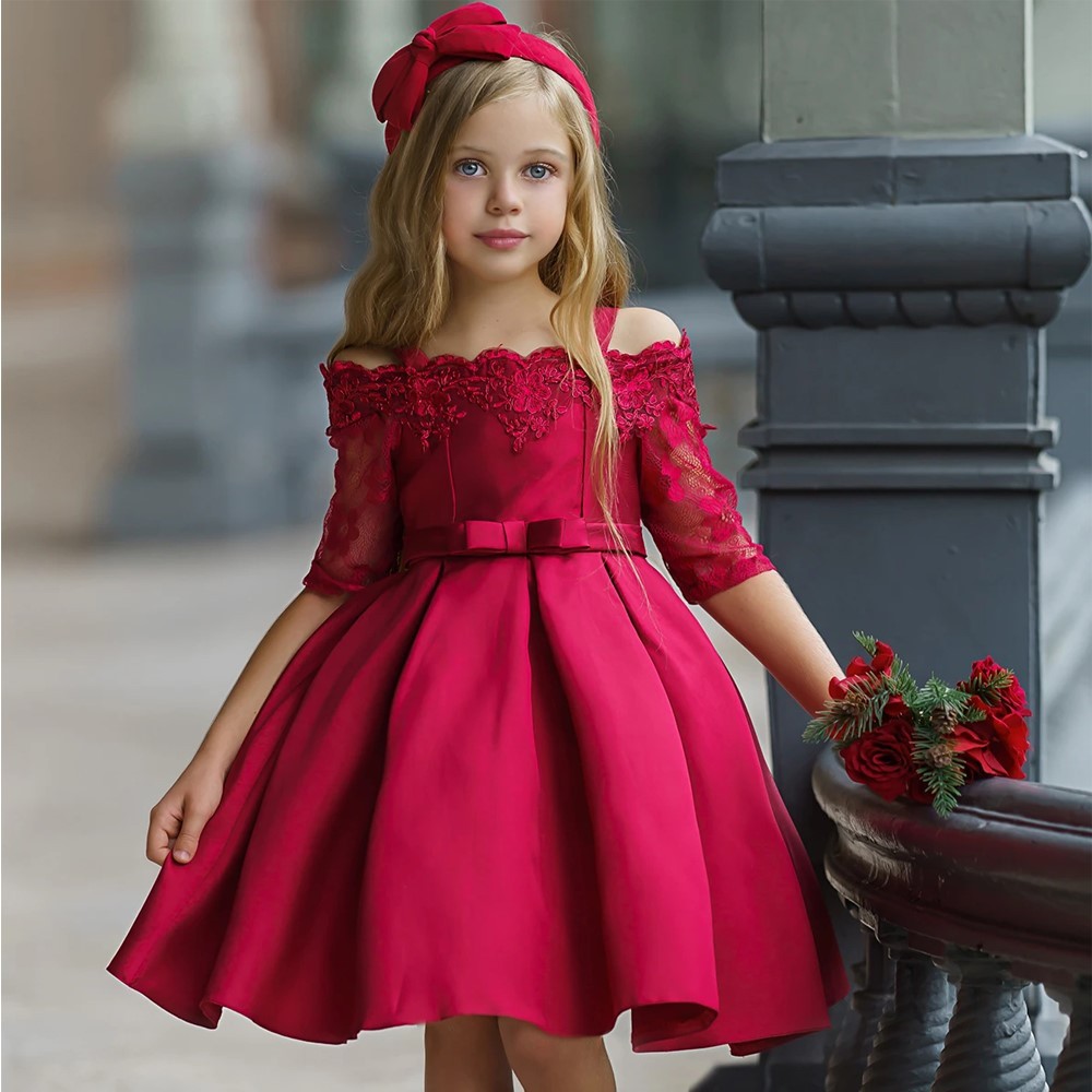 Kids Front Lace Girls Tops Skirts