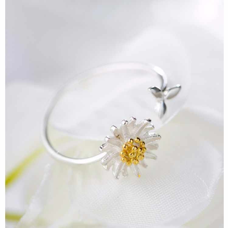 925 Sterling Silver Flower Ring