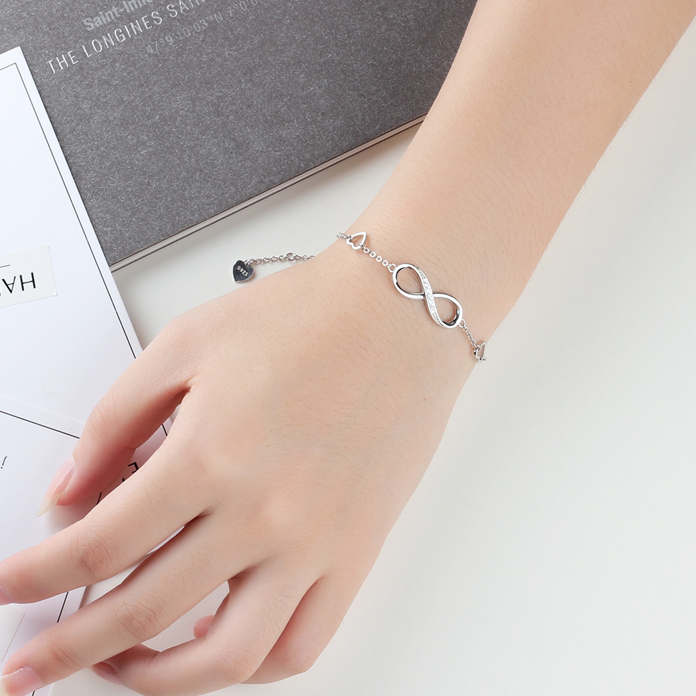 Infinite Love 925 Sterling Silver Bracelet - Image 3