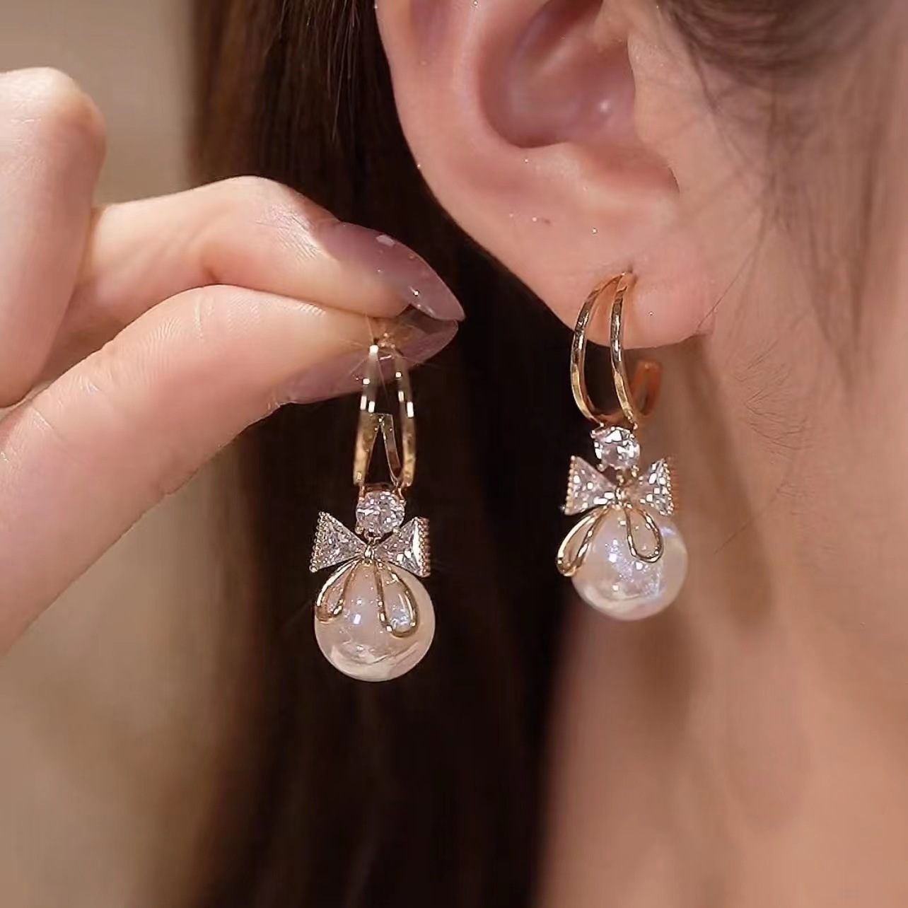 Bowknot Colorful Stud Earrings
