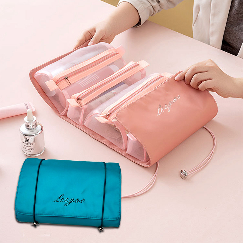 Travel Mesh Folding Toiletry Bag
