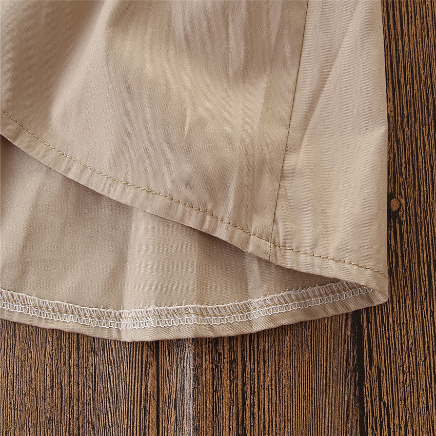 Summer Buttoned Beige Shirt For Girl - Image 5