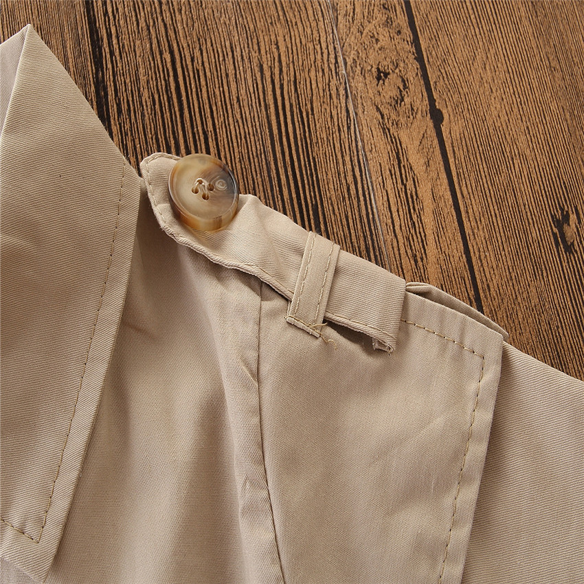 Summer Buttoned Beige Shirt For Girl - Image 10
