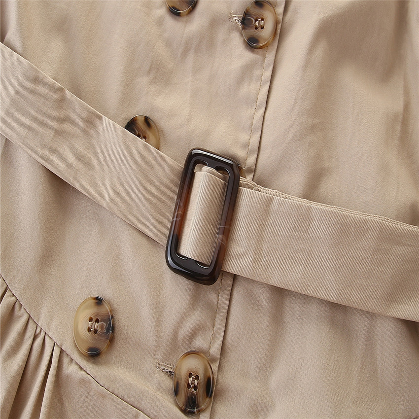Summer Buttoned Beige Shirt For Girl - Image 7
