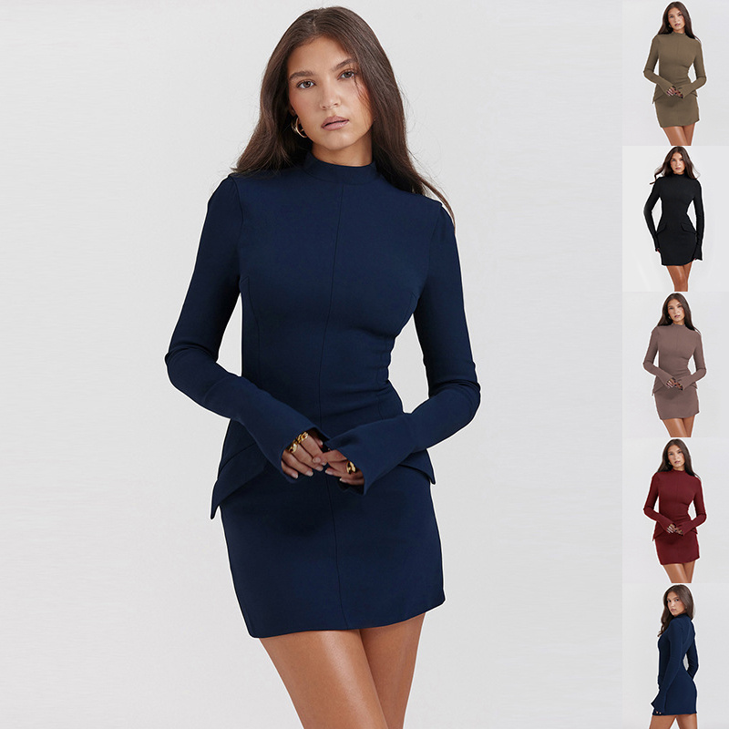 Fashion Slim-Fit Long-sleeved Dress