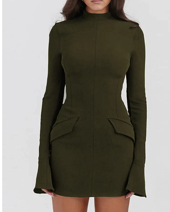 Fashion Slim-Fit Long-sleeved Dress - Image 8