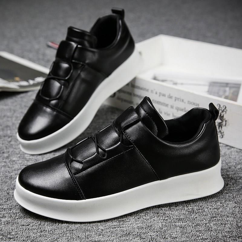 Men Leather Loafers Slip On Shoes - Image 5