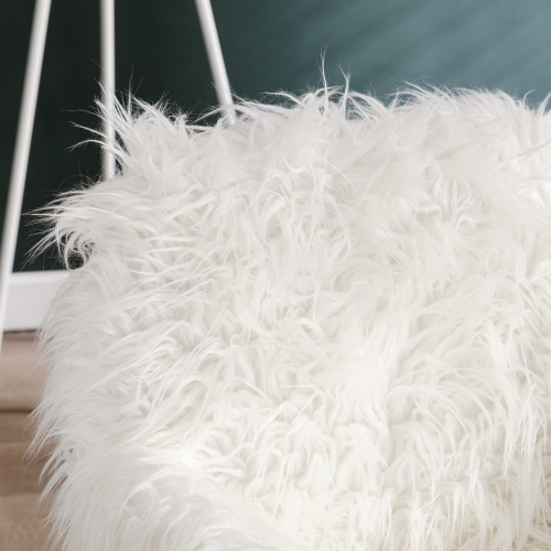 Modern Faux Fur Office Chairs - Image 7