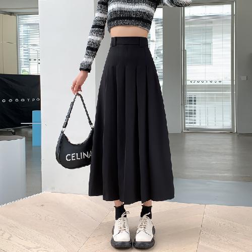 Women's Mid-Length Pleated Skirt - Image 2