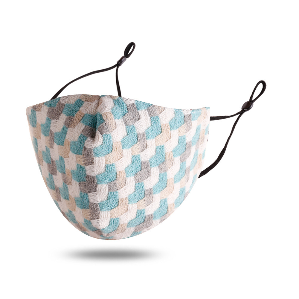 Plaid Cotton Mask
