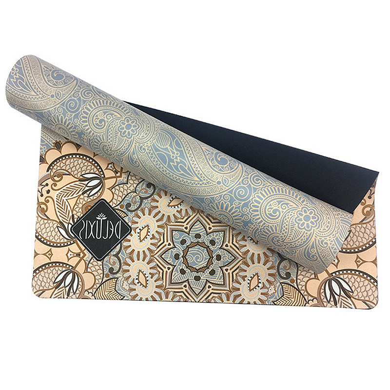 Rubber Anti-slip Suede Printing Yoga Mat - Image 3