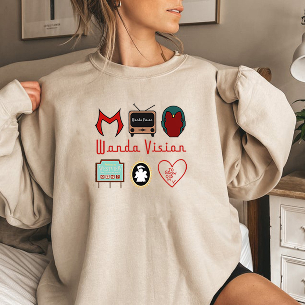 Retro TV-Inspired Print Sweatshirt - Image 2