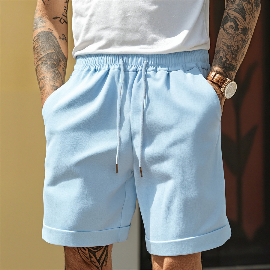High Street Men's Summer Pleated Shorts - Image 4