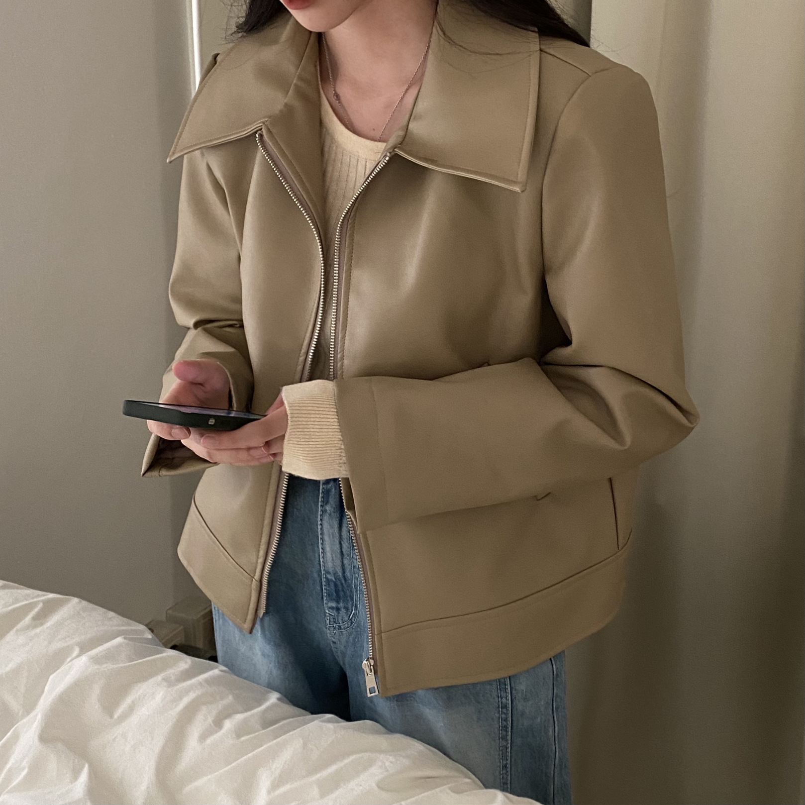 Versatile Motorcycle Cool Girl Jacket