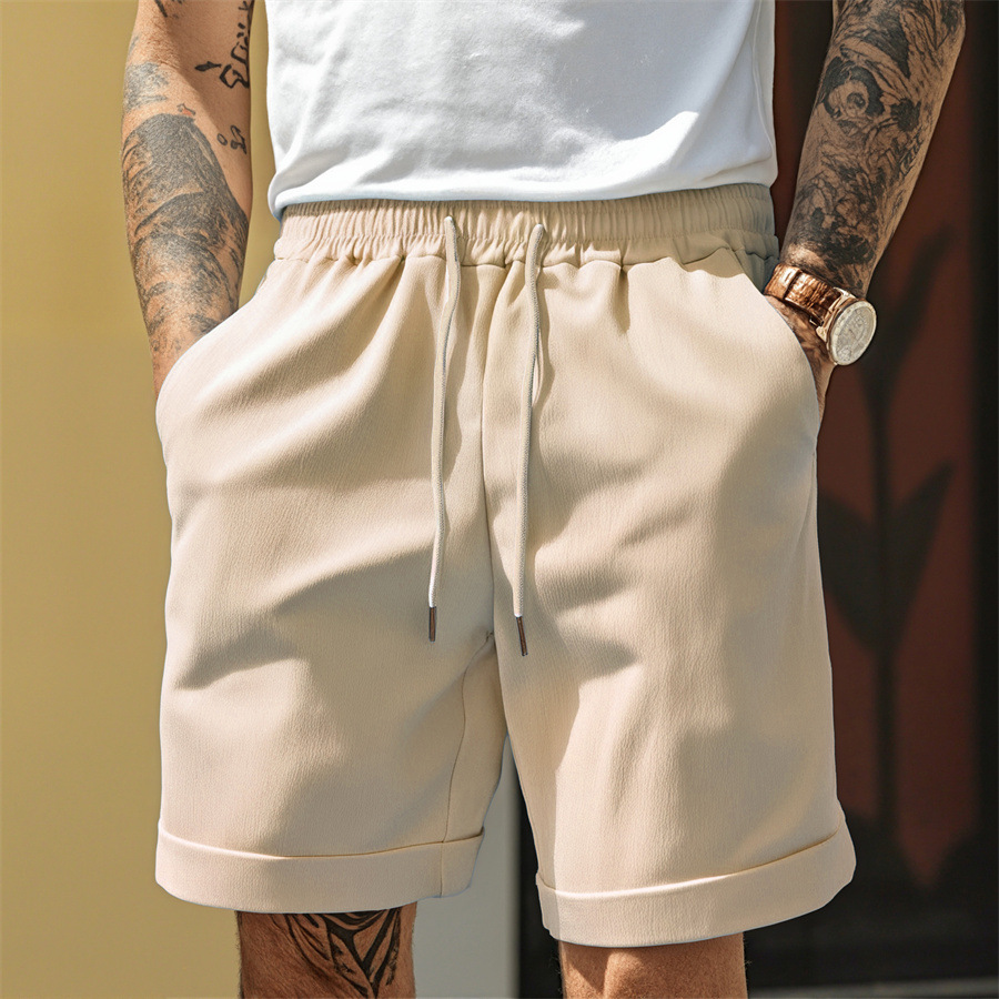 High Street Men's Summer Pleated Shorts - Image 3